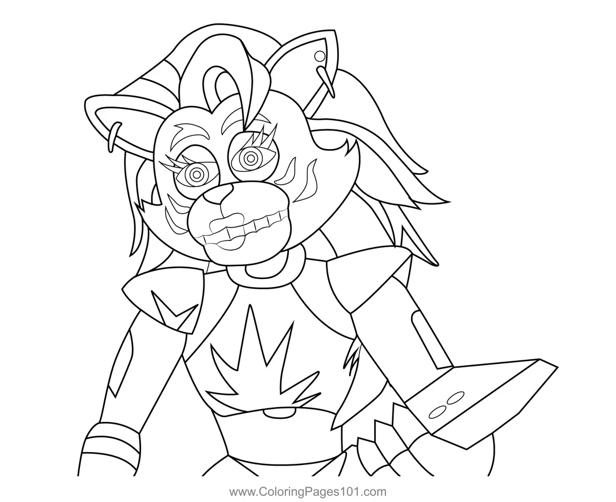 Roxanne Wolf Para Colorear 1