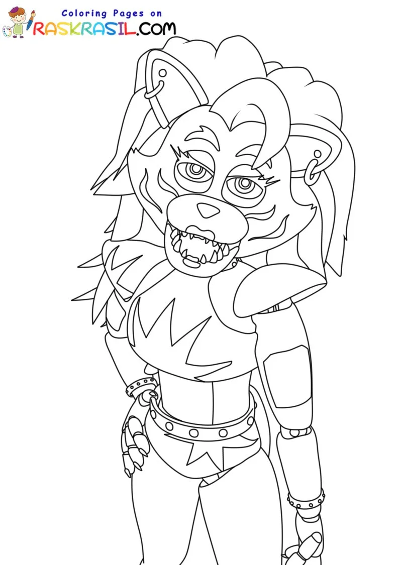 Roxanne Wolf Para Colorear 8