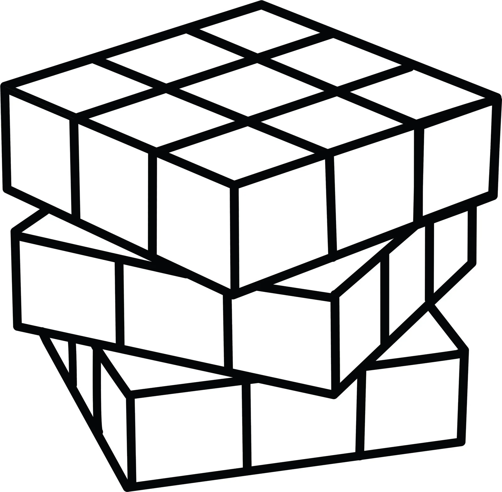 Rubiks Cube Coloring Pages 1