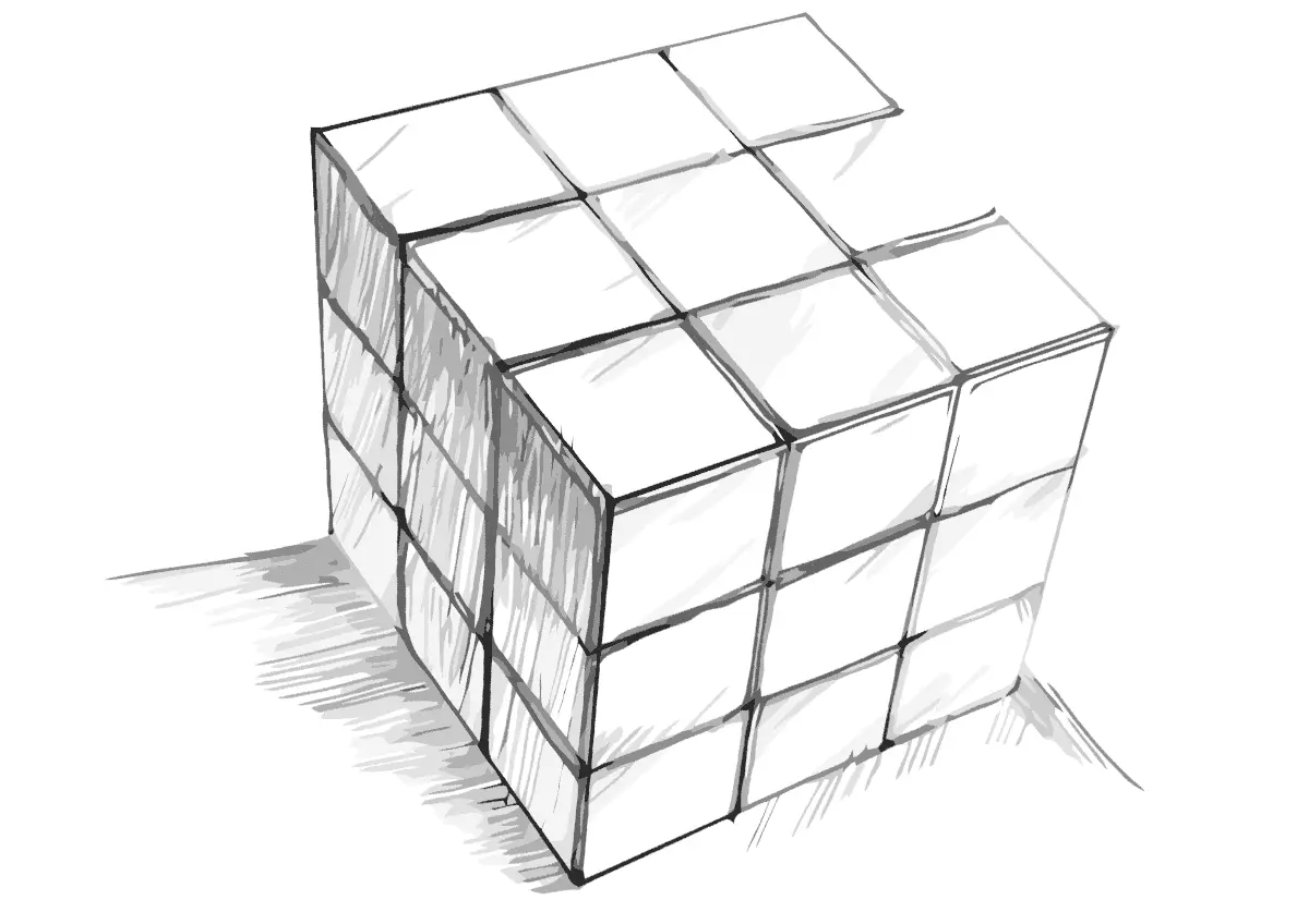 Rubiks Cube Coloring Pages 12