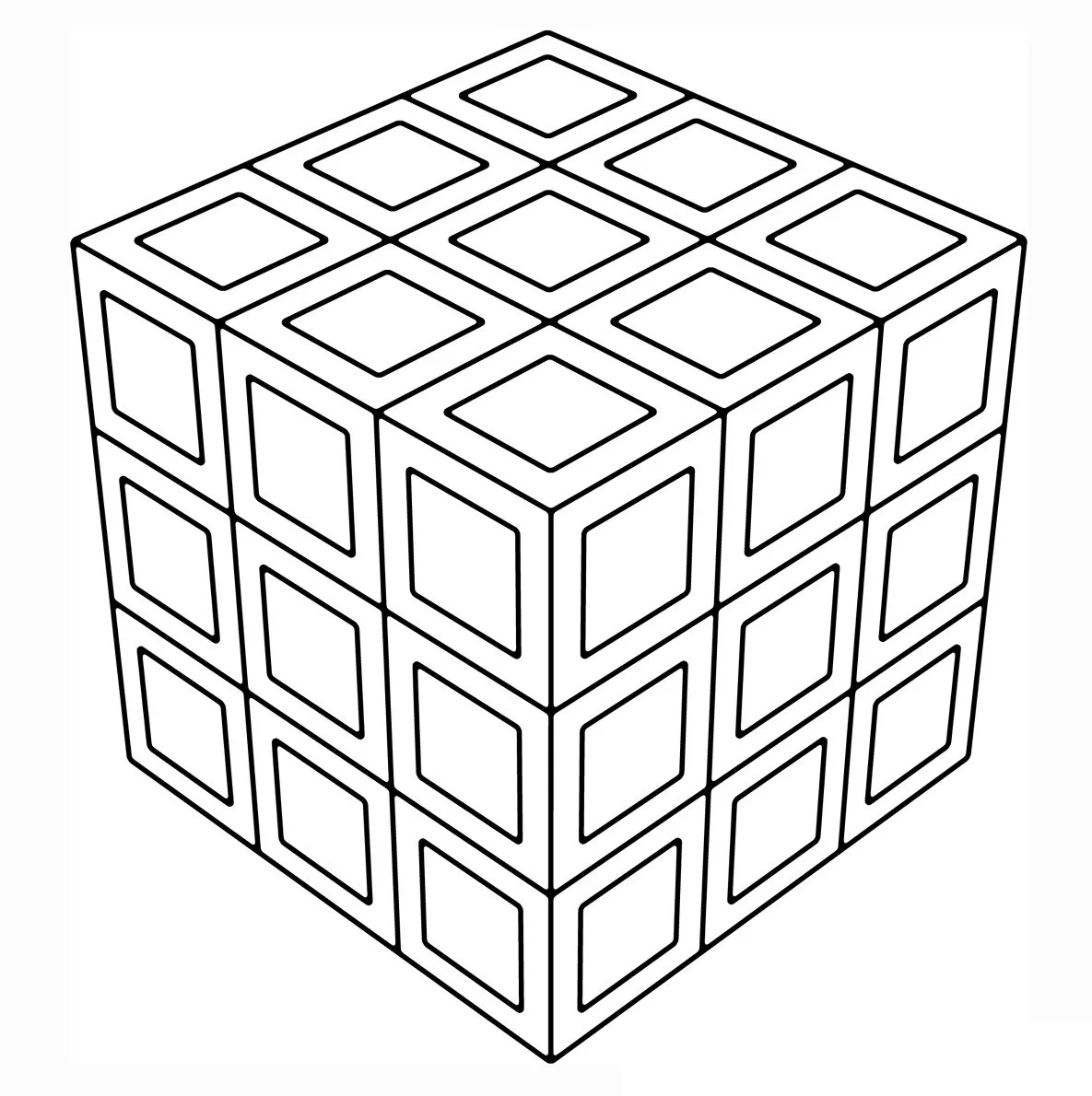 Rubiks Cube Coloring Pages 14