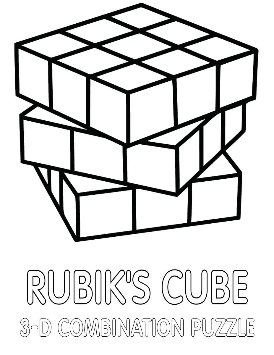 Rubiks Cube Coloring Pages 15