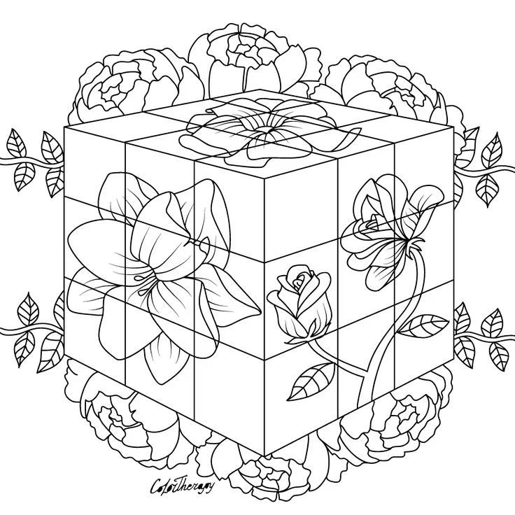 Rubiks Cube Coloring Pages 18