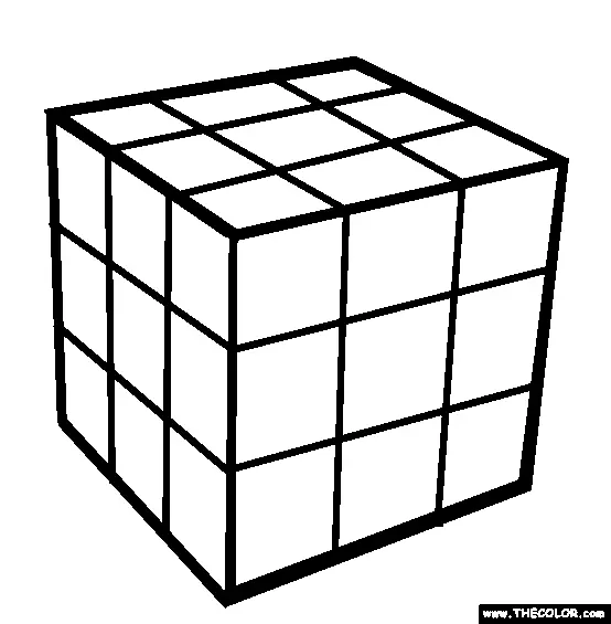 Rubiks Cube Coloring Pages 22
