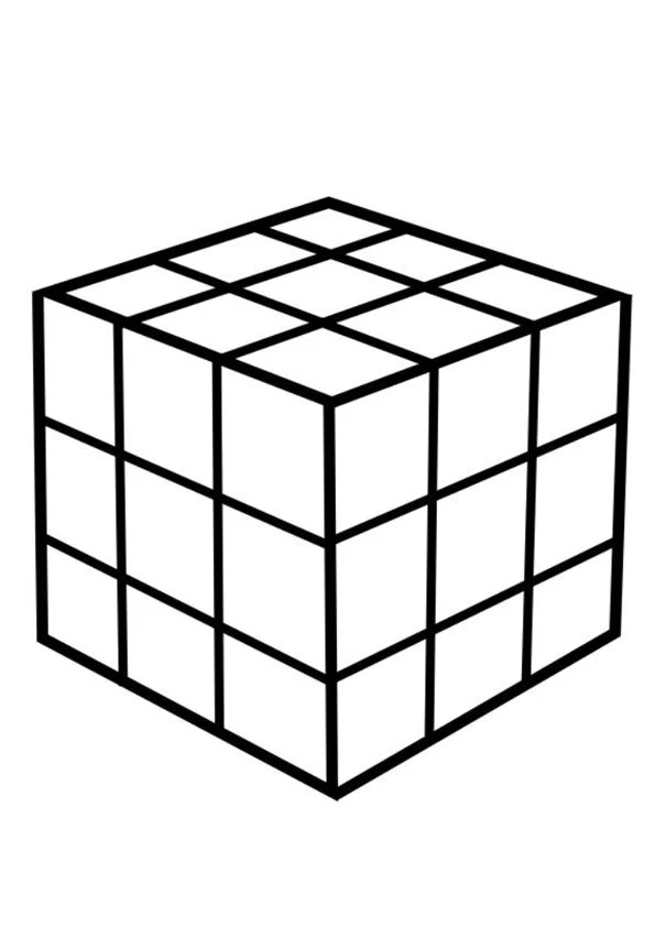 Rubiks Cube Coloring Pages 23