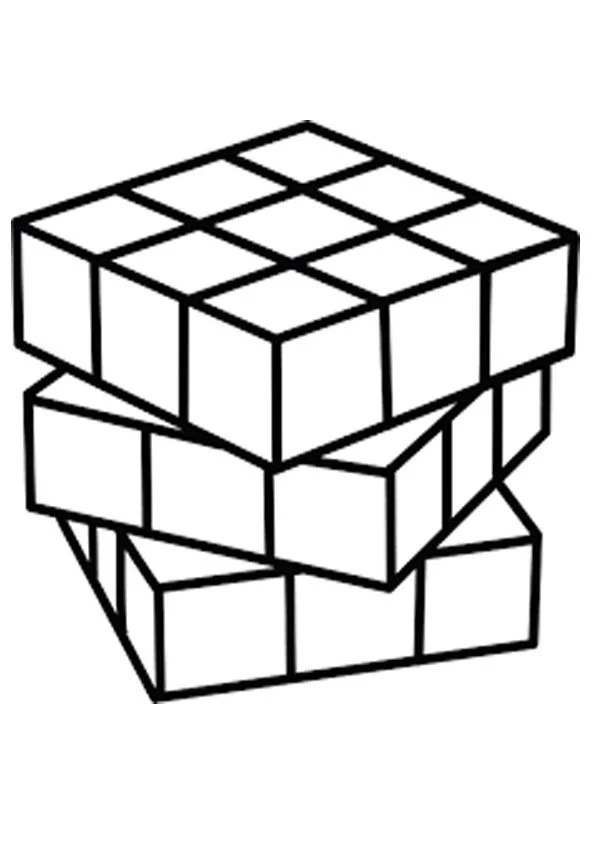 Rubiks Cube Coloring Pages 6