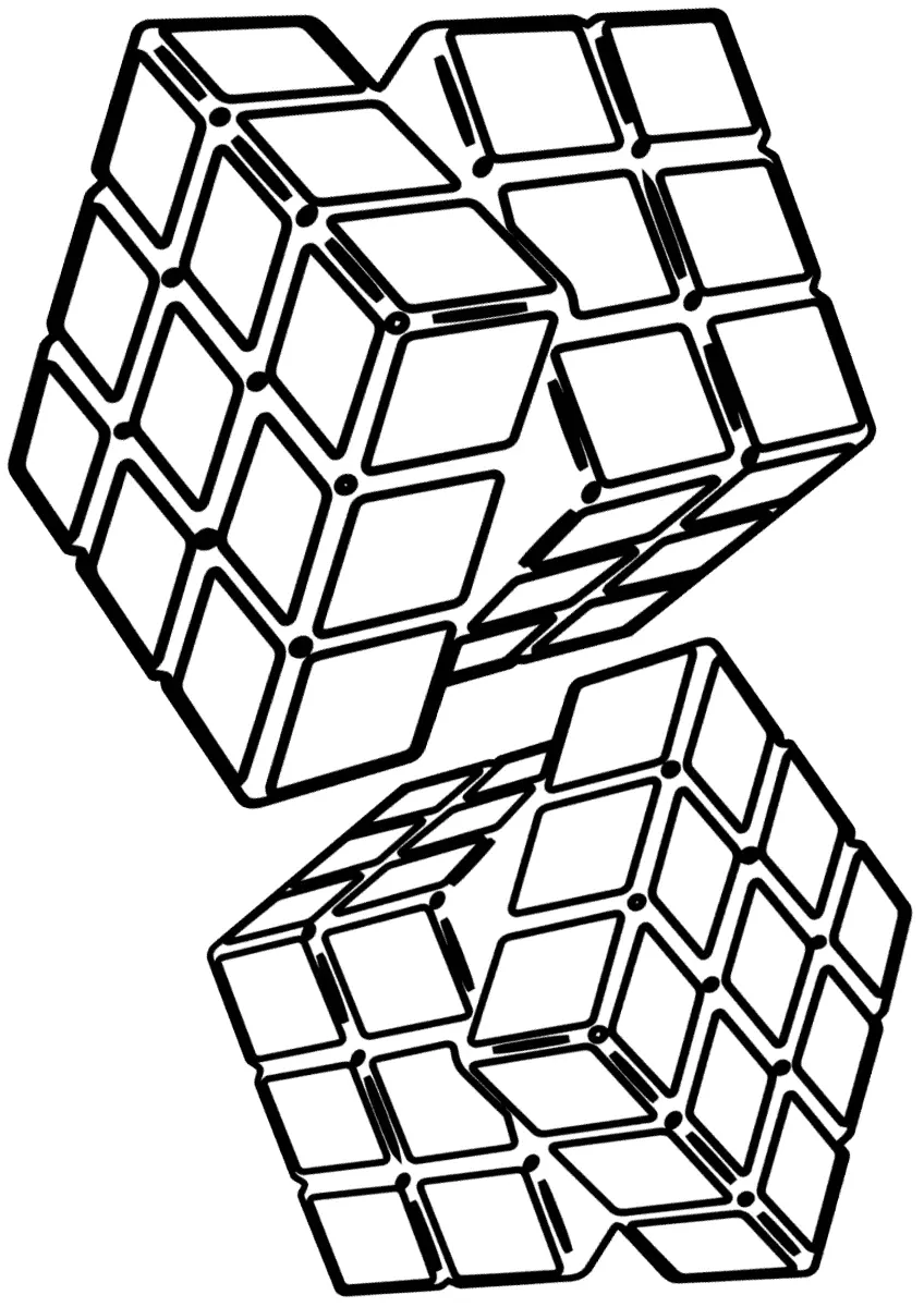 Rubiks Cube Coloring Pages 8
