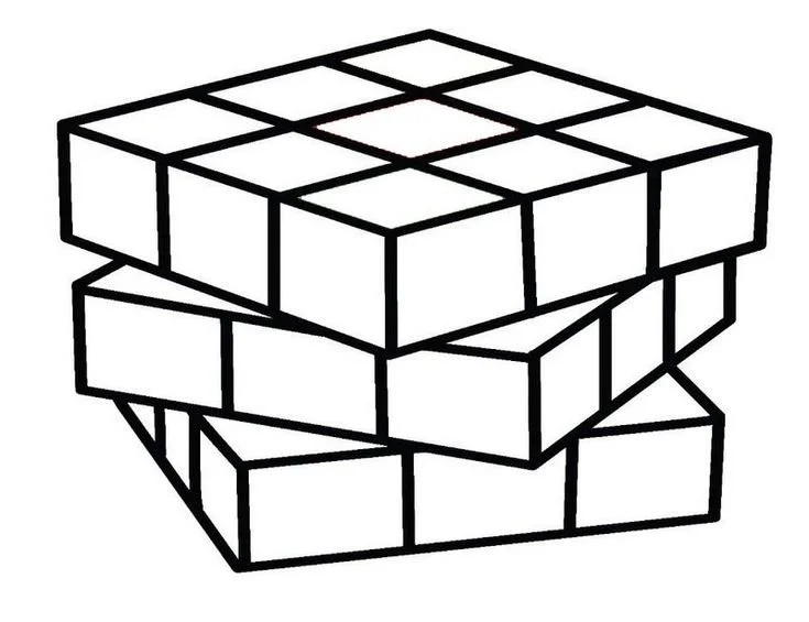 Rubiks Cube Coloring Pages 9