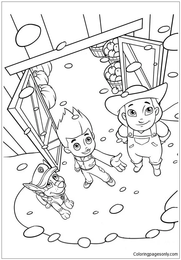Ausmalbilder Ryder Paw Patrol 21