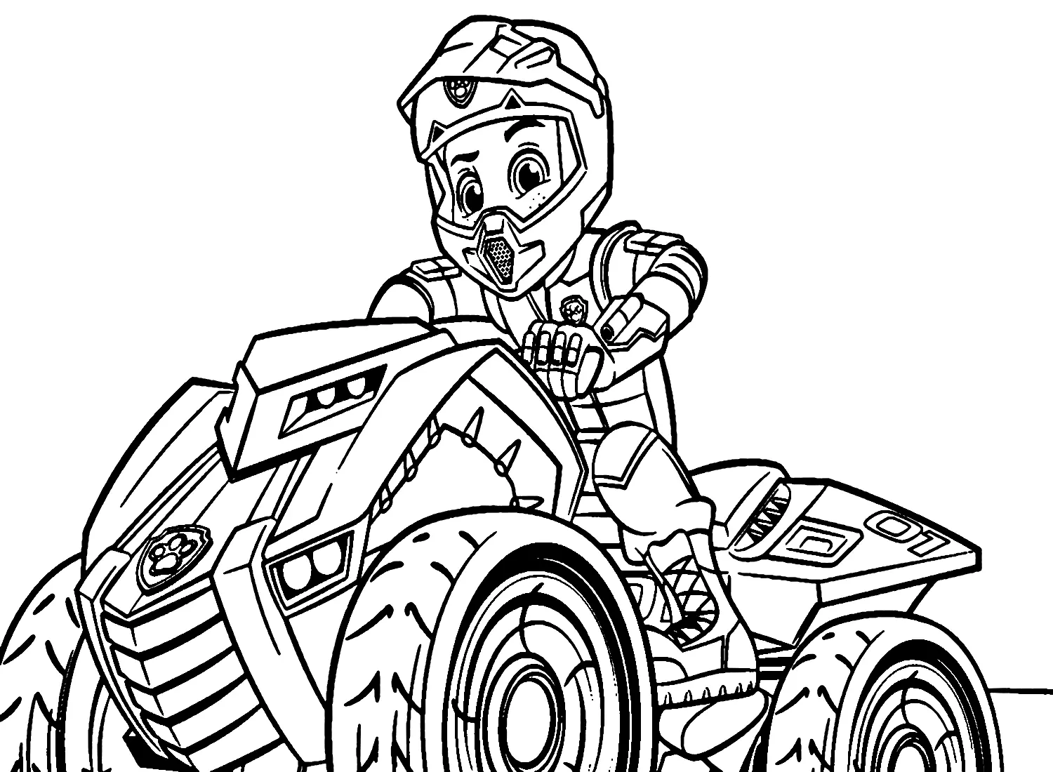 Ausmalbilder Ryder Paw Patrol 24