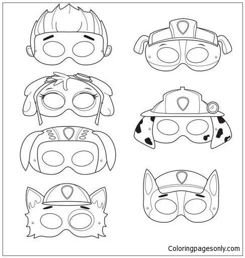 Ausmalbilder Ryder Paw Patrol 6
