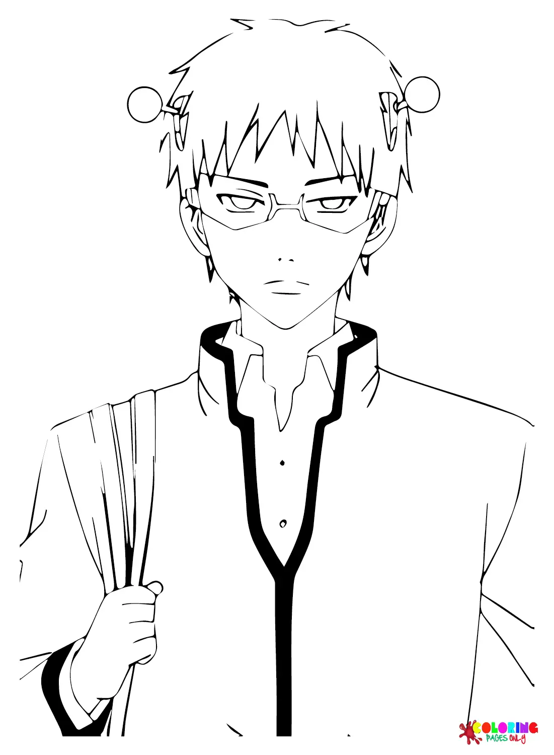 Saiki K Ausmalbilder 15