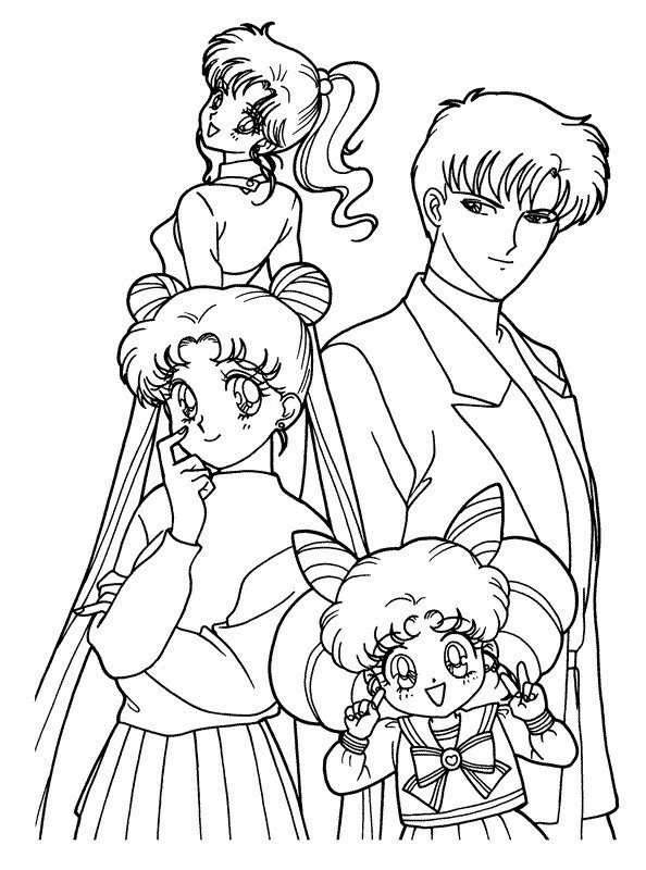Sailor Moon Coloring Pages 14