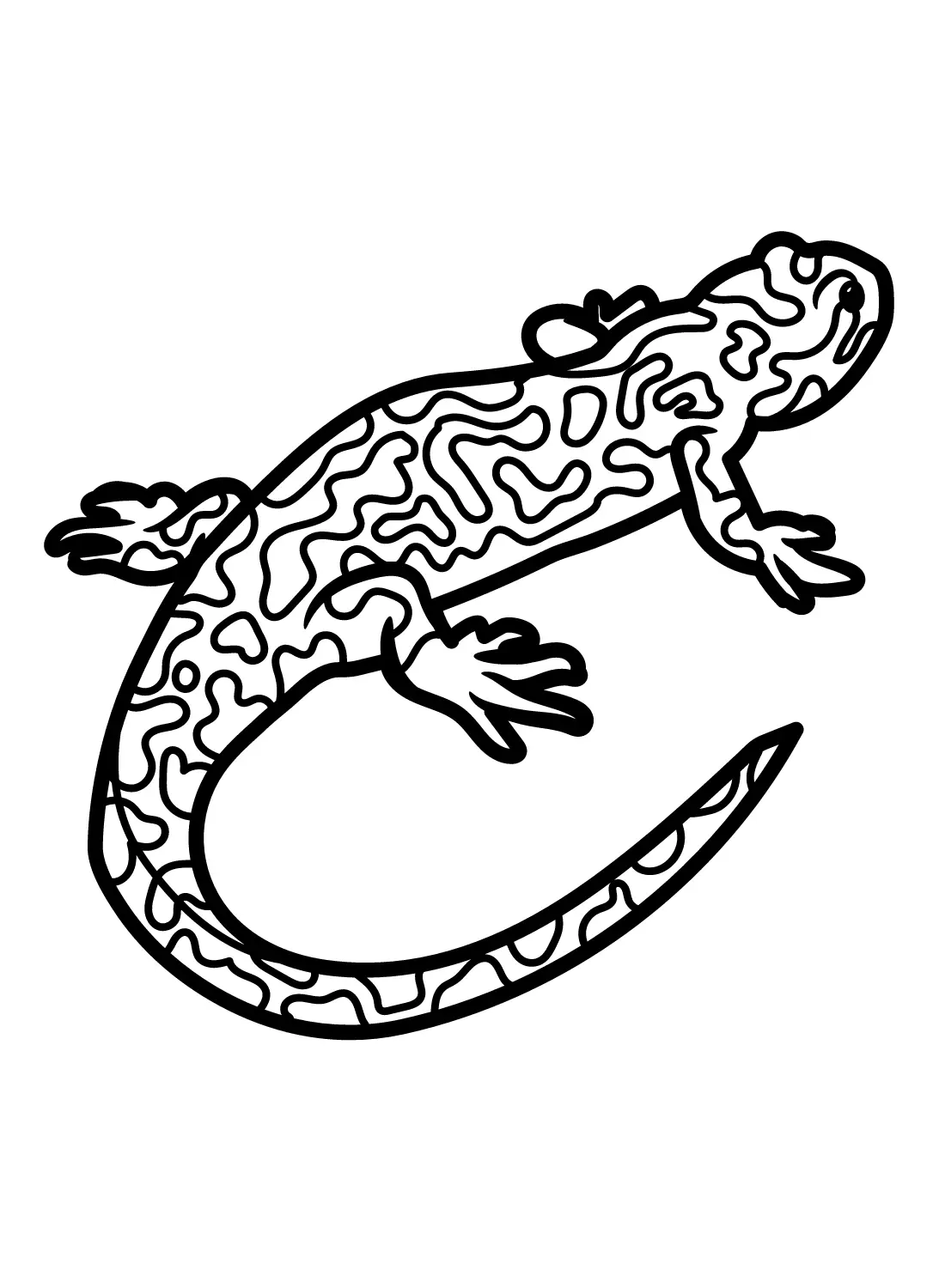 Salamander Coloring Pages 8