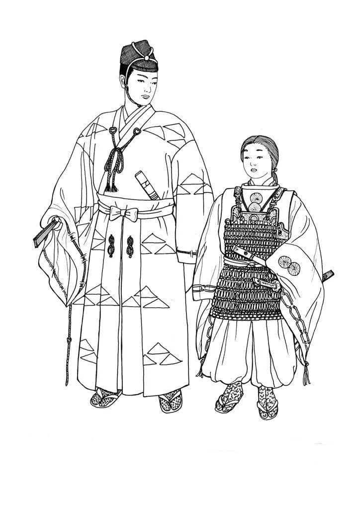 Samurai Para Colorear 19