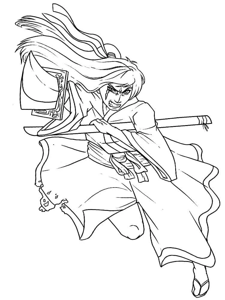 Samurai Para Colorear 29