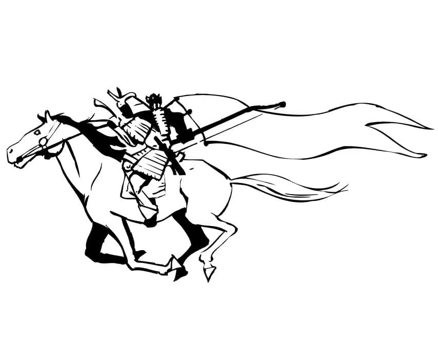 Samurai Para Colorear 30