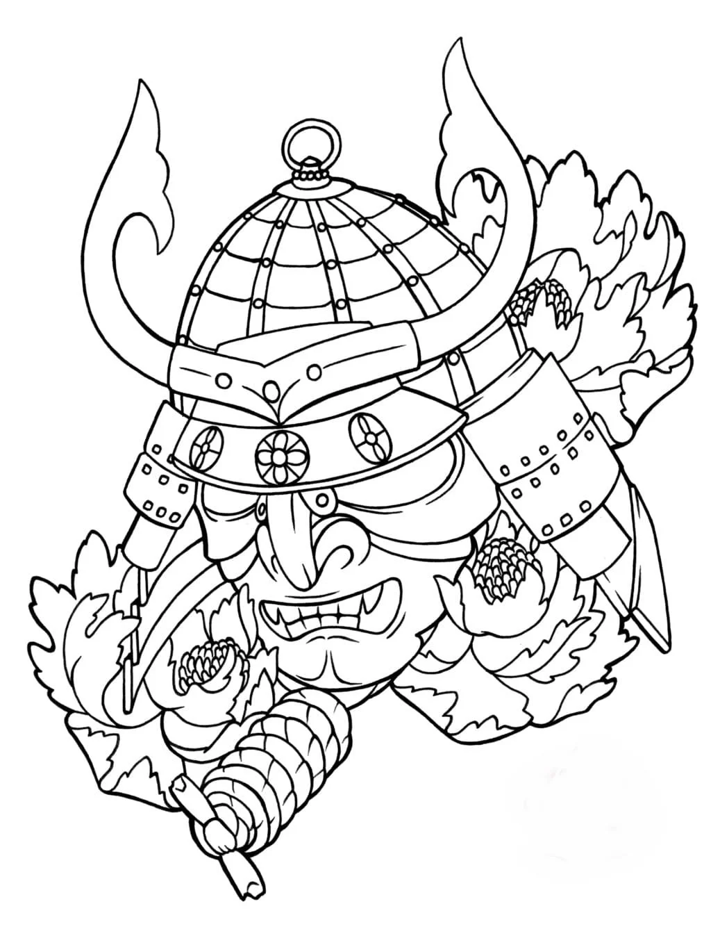 Samurai Para Colorear 35