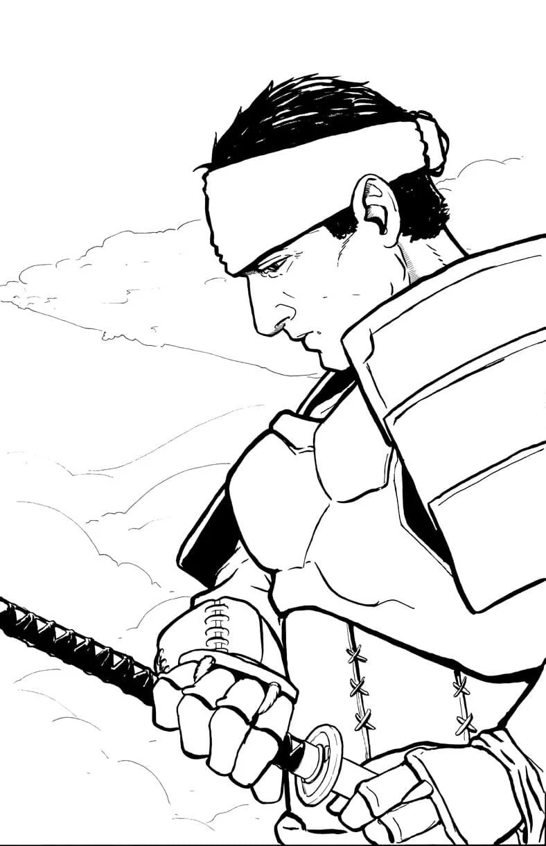 Samurai Para Colorear 66