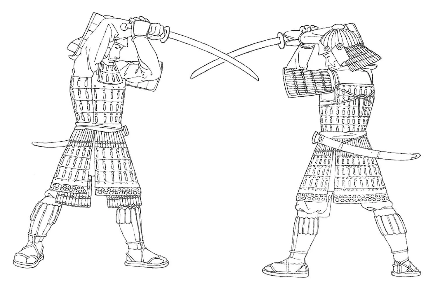 Samurai Para Colorear 8