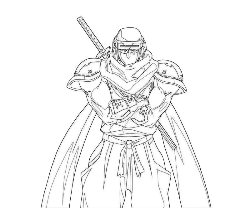 Samurai Para Colorear 92