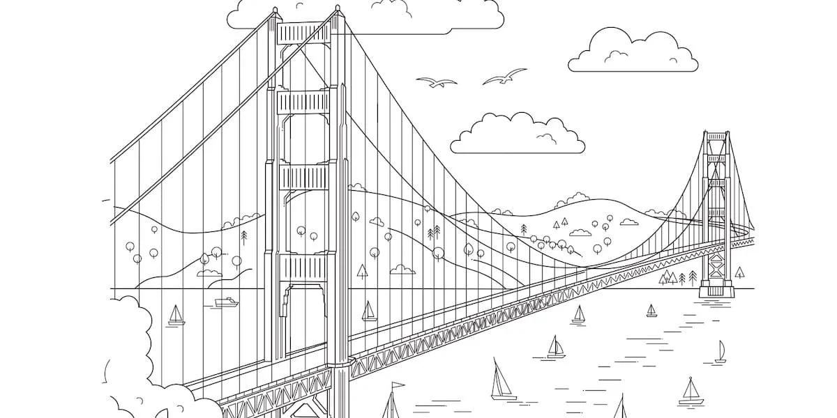 San Francisco Ausmalbilder 14