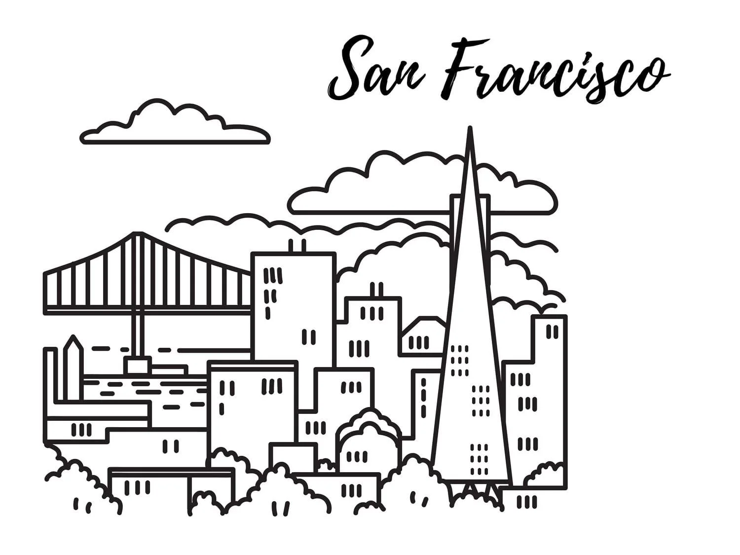 San Francisco Coloring Pages 18