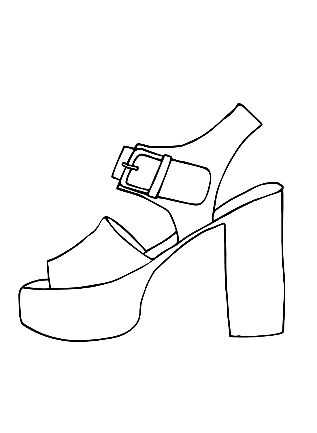 Sandalen Ausmalbilder 10
