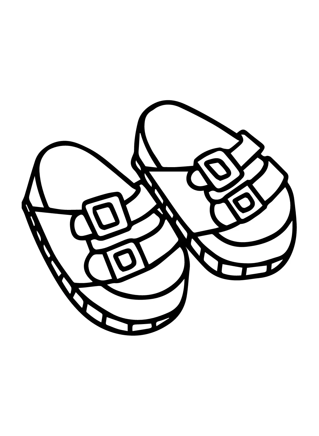 Sandalen Ausmalbilder 12