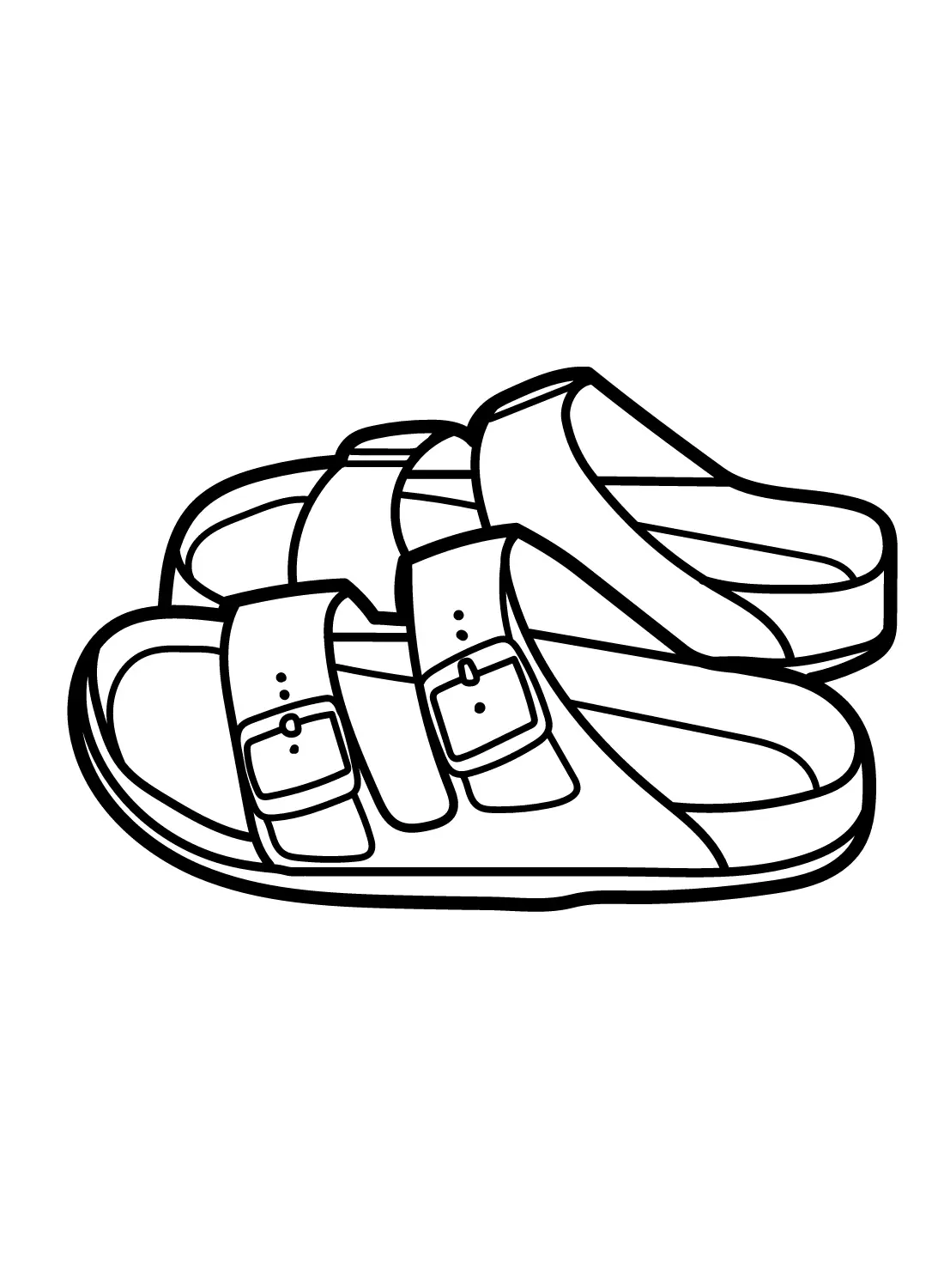 Sandalen Ausmalbilder 5