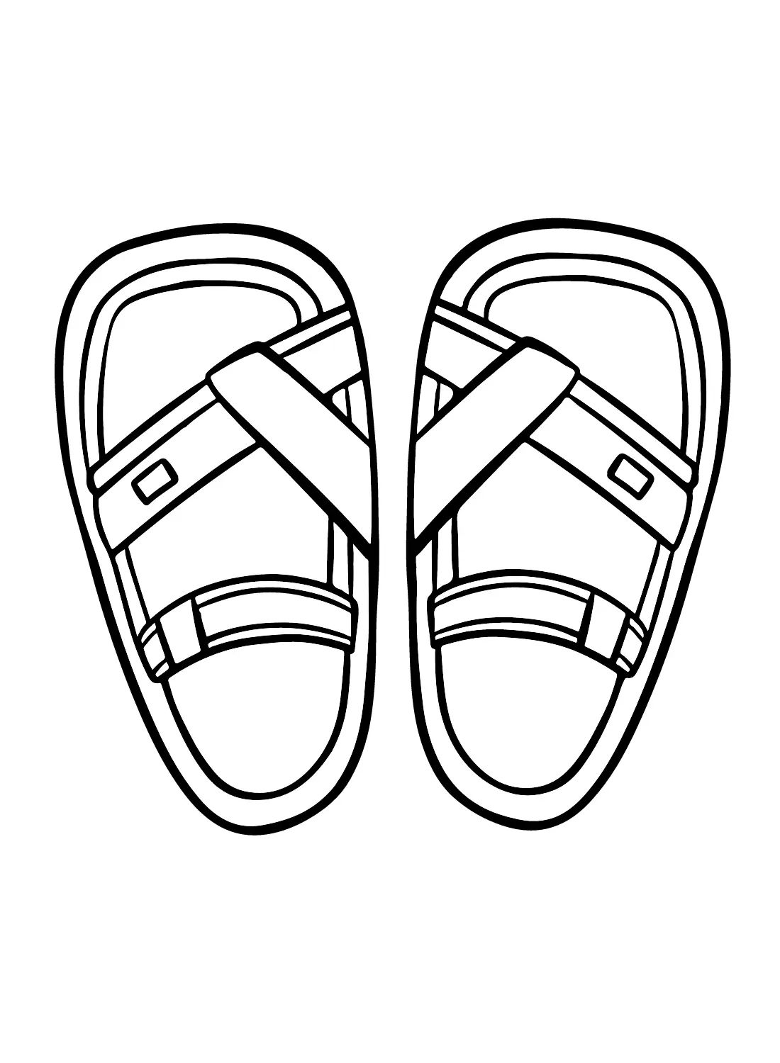 Sandalen Ausmalbilder 8