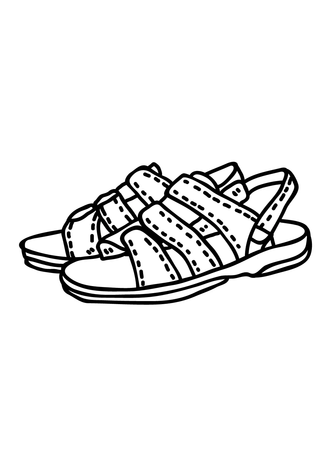 Sandalen Ausmalbilder 9