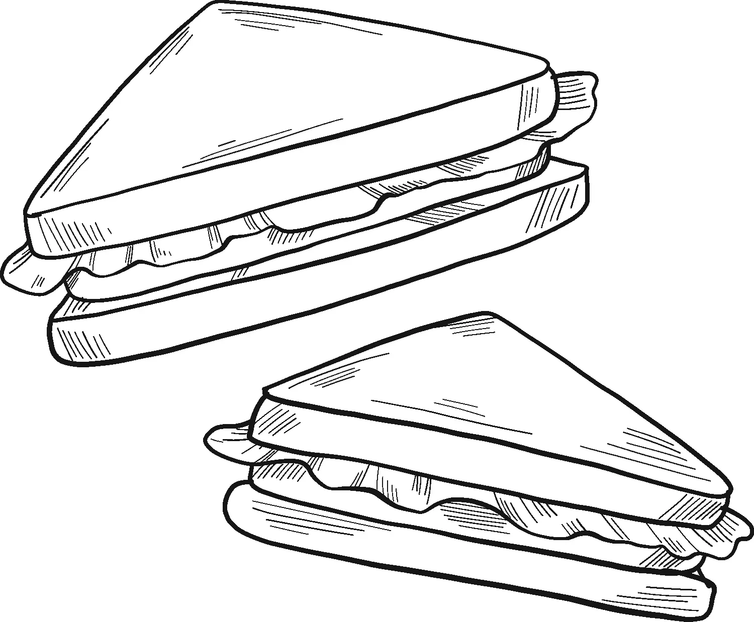 Sandwich Coloring Pages 13