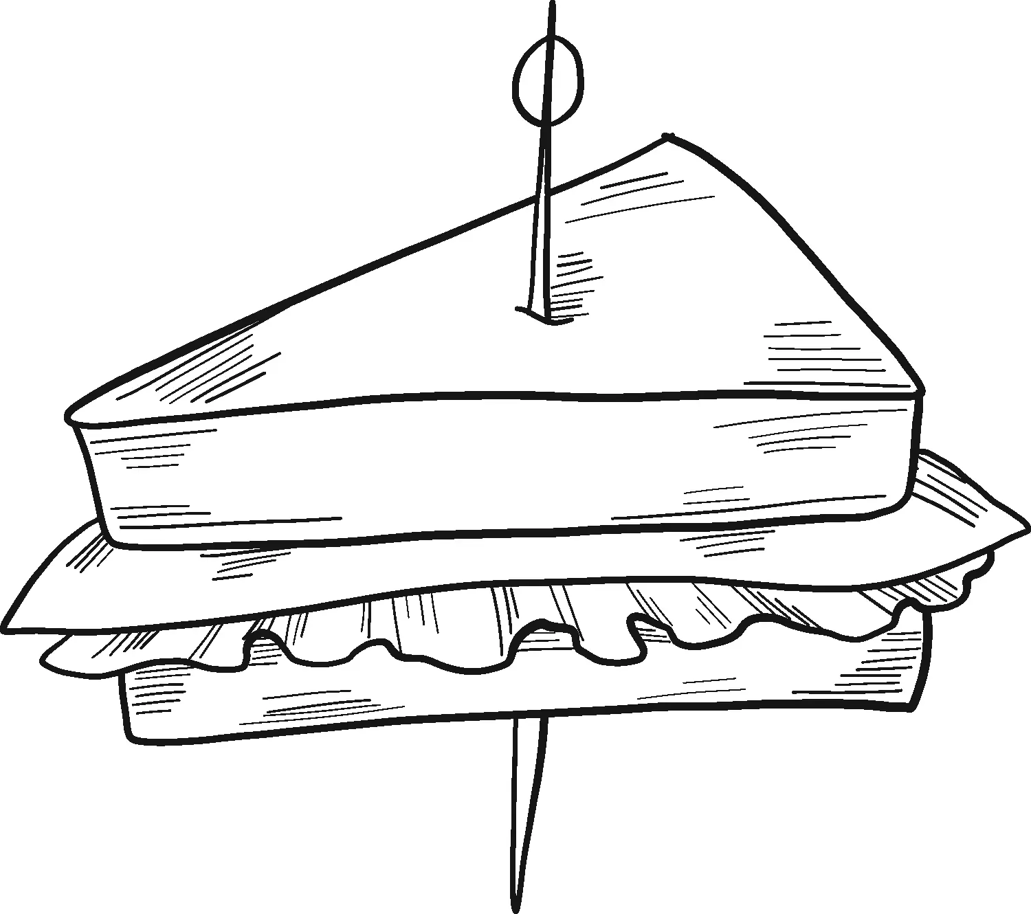 Sandwich Coloring Pages 19