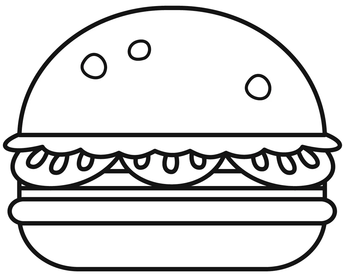 Sandwich Coloring Pages 33