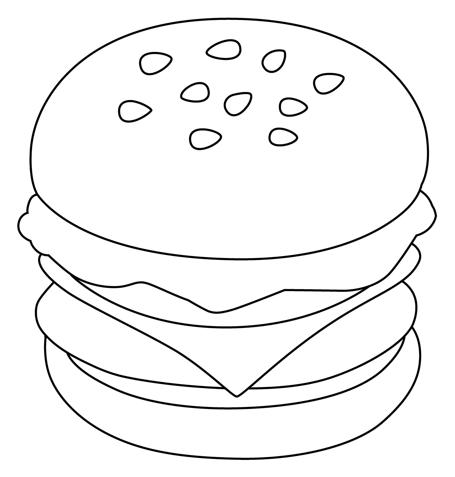 Sandwich Coloring Pages 47