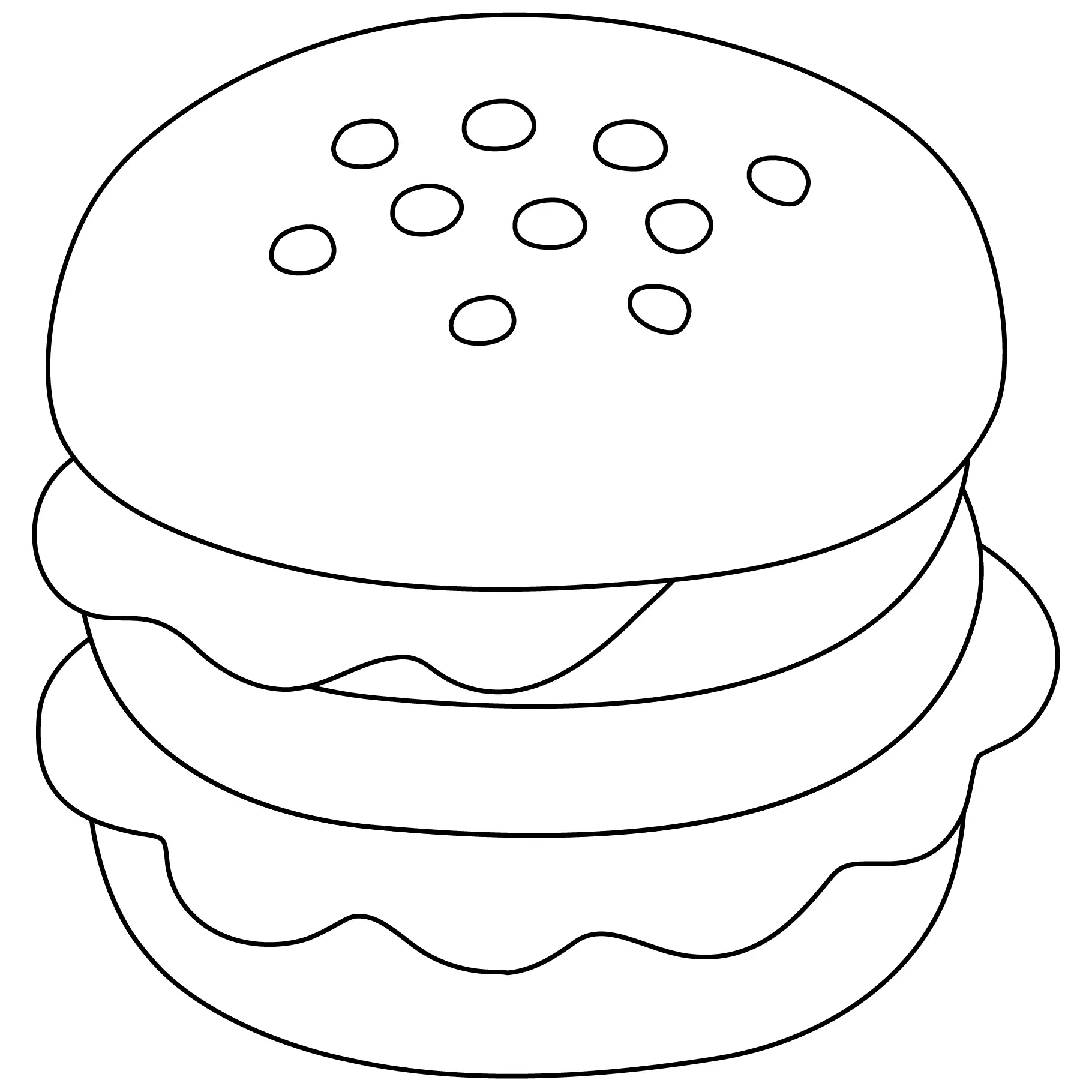 Sandwich Coloring Pages 48