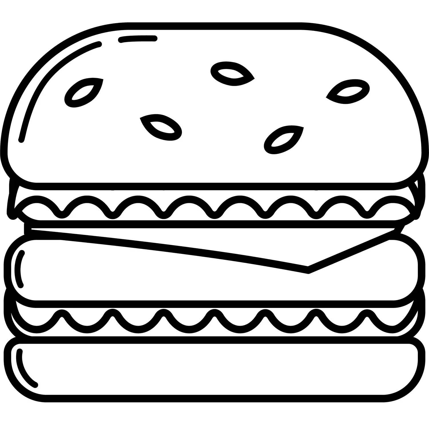 Sandwich Coloring Pages 77