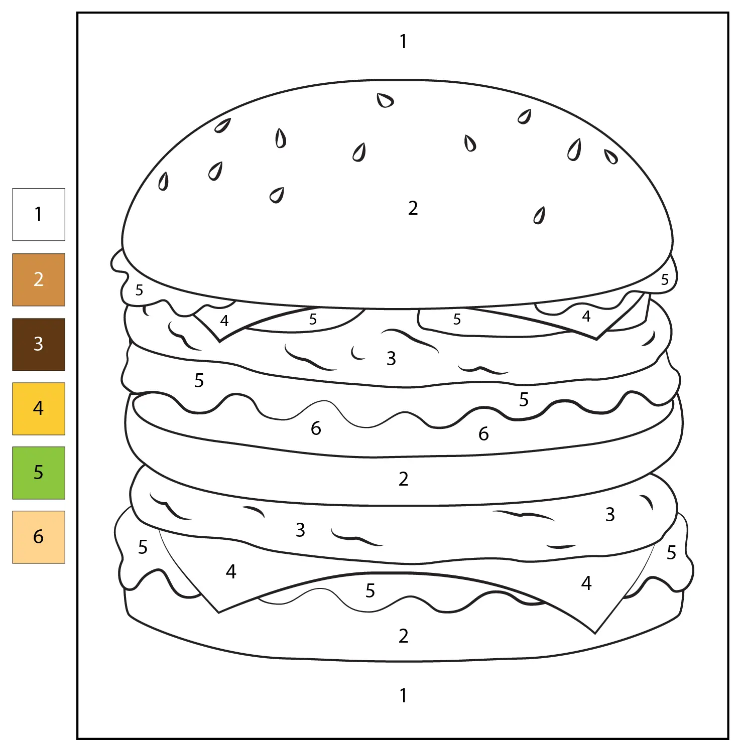 Sandwich Coloring Pages 79