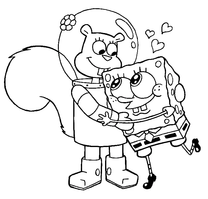 Sandy Cheeks Para Colorear 1