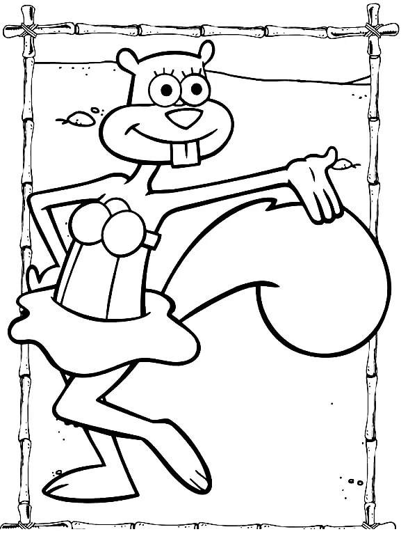 Sandy Cheeks Para Colorear 33