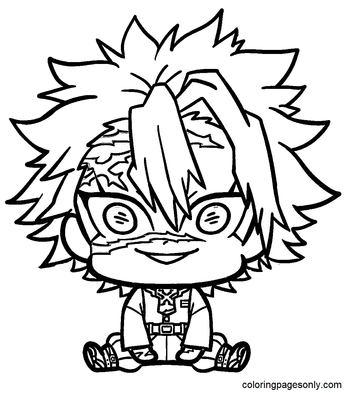 Sanemi Shinazugawa Coloring Pages 17