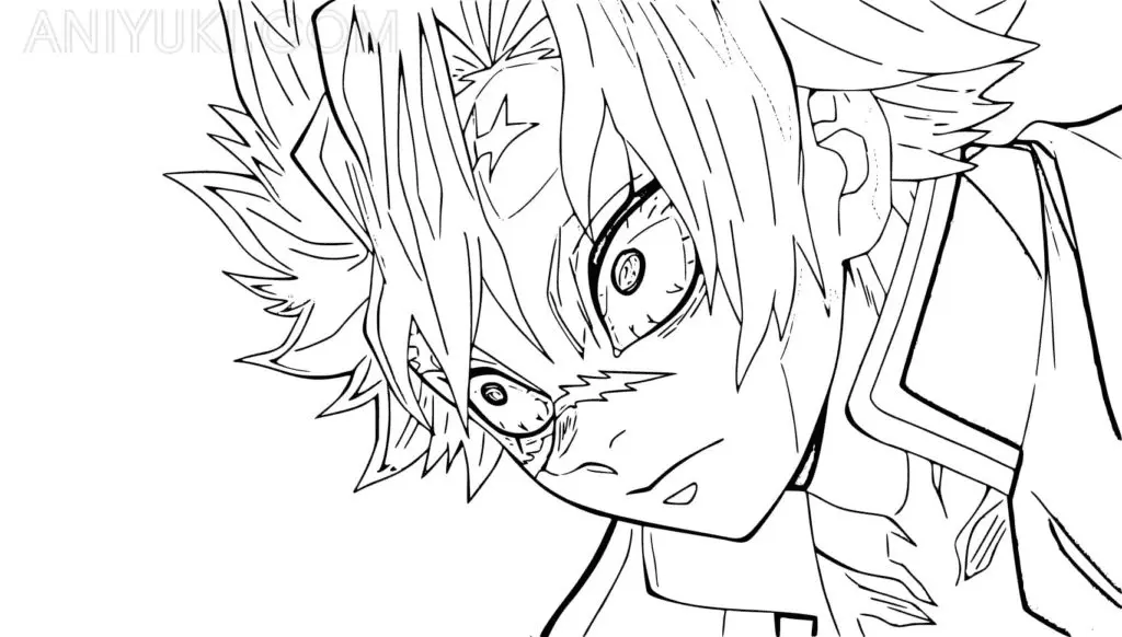 Sanemi Shinazugawa Coloring Pages 9