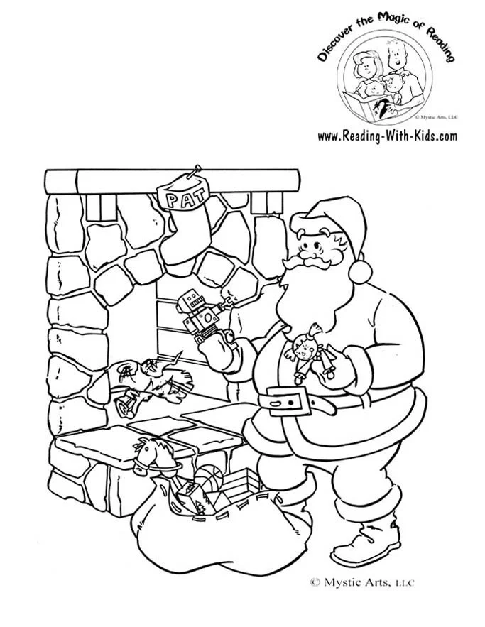 Santa Buddies Coloring Pages 5
