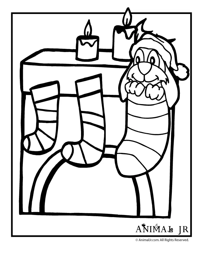 Santa Buddies Coloring Pages 7
