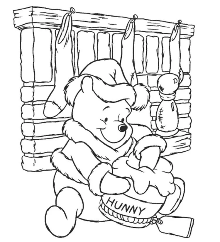 Santa Buddies Coloring Pages 8