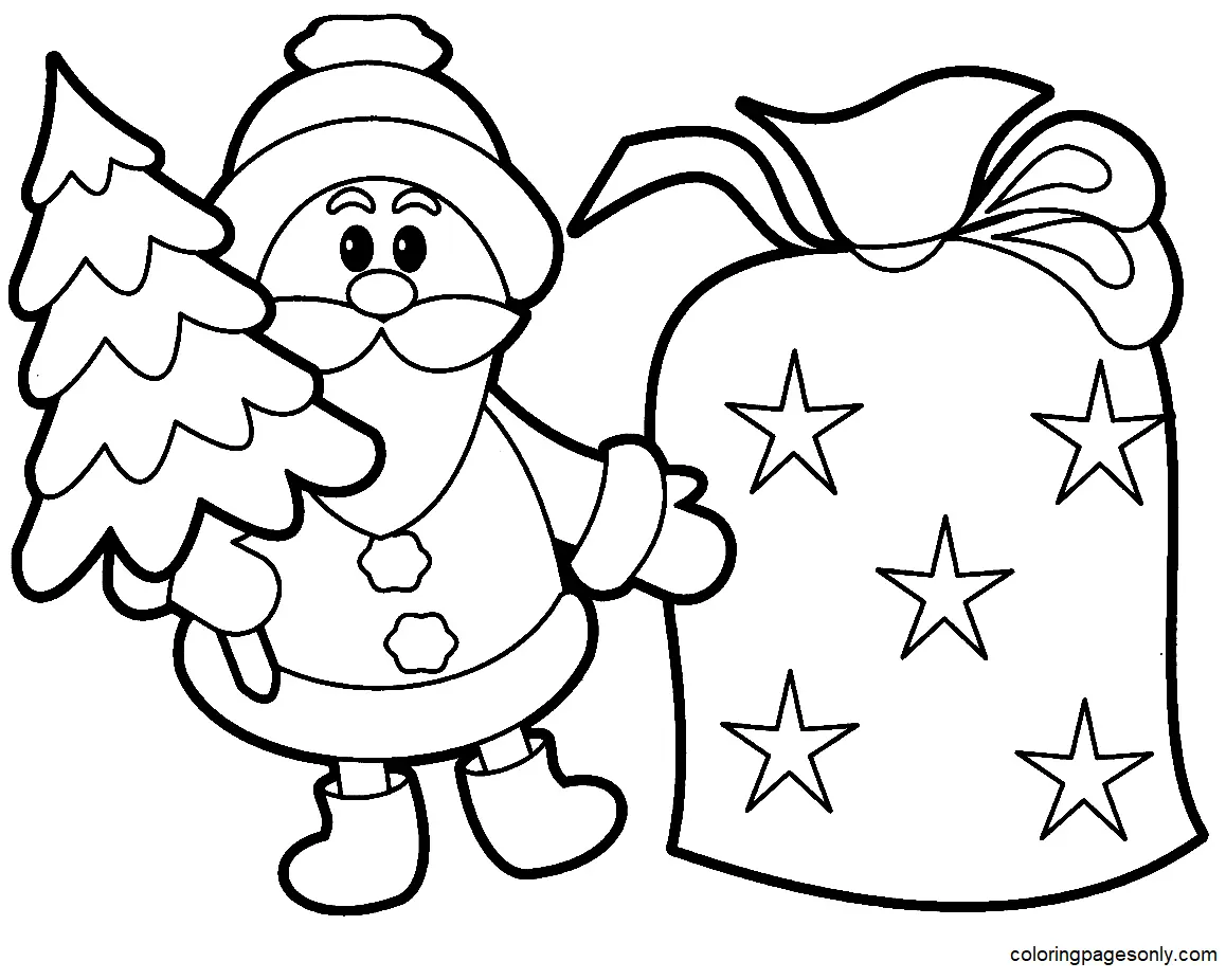 Desenhos de Santa Claus Para Colorir 10