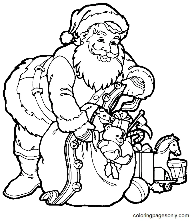 Desenhos de Santa Claus Para Colorir 11