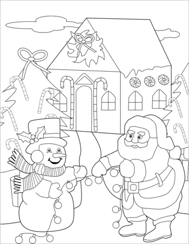 Desenhos de Santa Claus Para Colorir 112