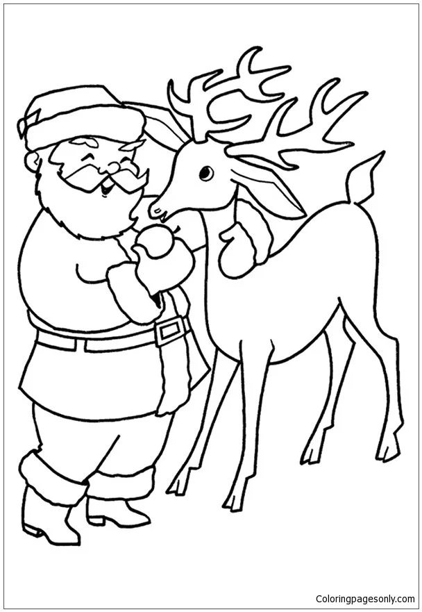 Desenhos de Santa Claus Para Colorir 12